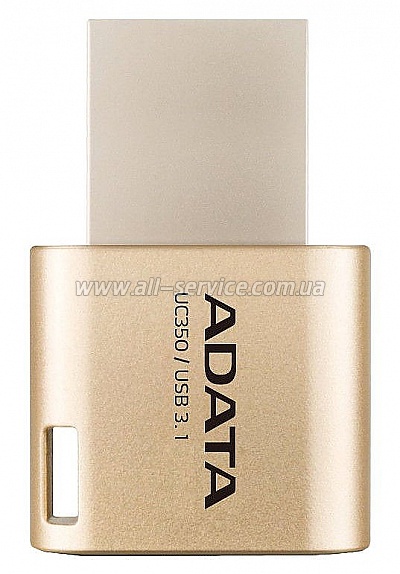  ADATA 64GB USB 3.1 Gen1 Type-A / Type-C UC350 Gold (AUC350-64G-CGD)