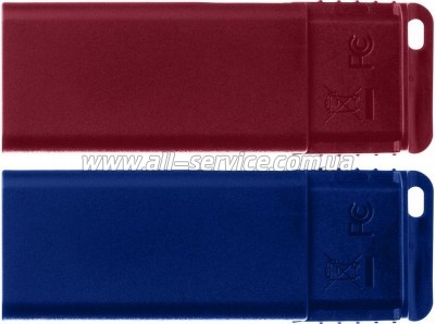 ������ Verbatim 2x32GB Store'n'Go Slider Red/ Blue (49327)