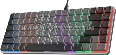  GamePro MK140R Red Swich Low Profile USB Dark Gray (MK140R)