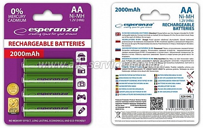 ����������� ESPERANZA Ni-MH AA 2000 mAh (EZA104G)