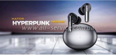  Hator Hyrpunk Truepods Black (HTA-430)