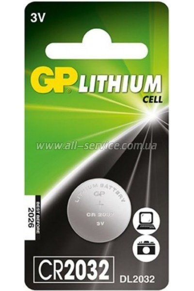  Gp CR2032 * 1 (CR2032-U5 / 4891199001147)