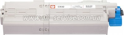 �������� BASF OKI C532/ 542/ MC563/ 573 ������ 46490607 Cyan (BASF-KT-46490607)