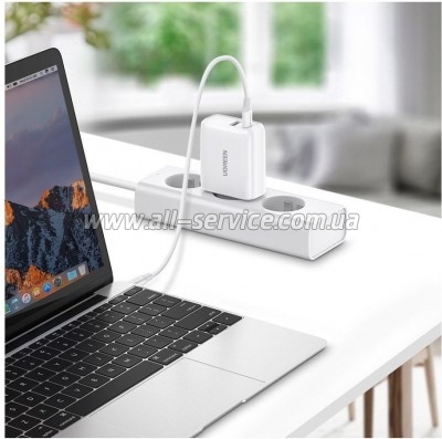 �������� ������� Ugreen CD170 36W USB + Type-C Charger (White) (60468)
