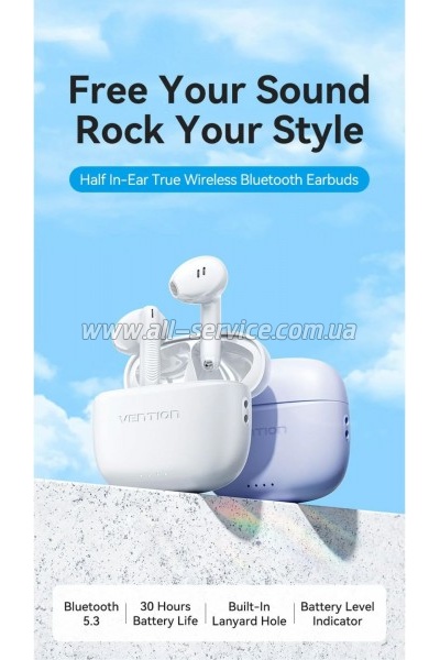 �������� Vention Elf Earbuds E03 White (NBHW0)