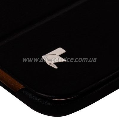  JISONCASE Premium Leatherette Samsung Galaxy Tab 3 8" Black (JS-S31-03H10)