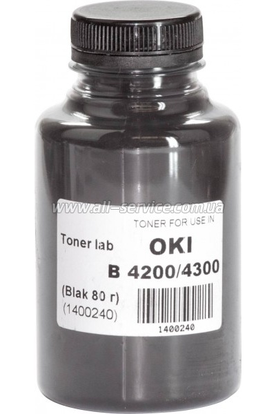 Тонер TonerLab OKI B4200/ B4300 80г/ банка (1400240) Тонер TonerLab OKI B4200/ B4300 80г/ банка (1400240)