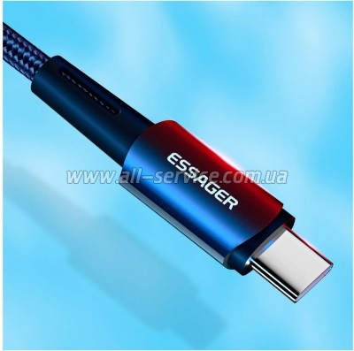 ���� ������ USB-C to Lightning 0.5m 20W black Essager (EXCTL-CGB01)