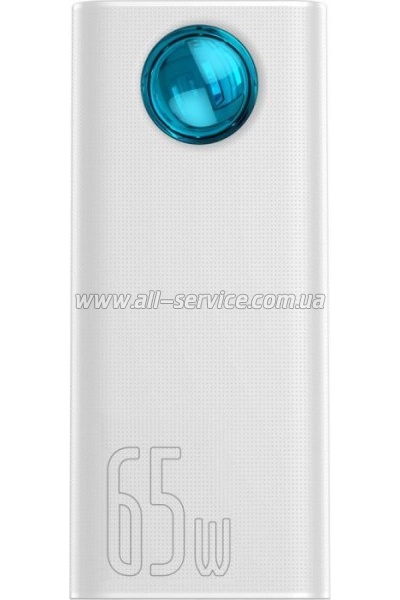   Baseus Amblight Digital Quick 30000mAh 65W, White (PPLG000102)
