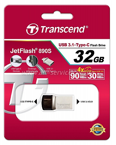  32GB TRANSCEND JetFlash 890 (TS32GJF890S)