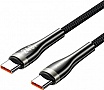 ���� ������ USB-C to USB-C 1.2m 5A nylon braided black Vention (CTYBAV)