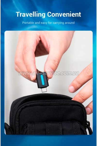 ������� OTG USB 2.0 AF to USB-C Vention (CDTB0)
