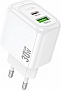 �������� ������� HOCO CS55A 1xUSB-C PD30W + 1xUSB QC3.0 white (6942007631549)