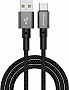 ���� ������ USB 2.0 AM to USB-C 1.0m 3A nylon black Grand-X (PC-08B)