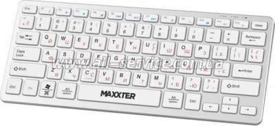  Maxxter KBW-C01S-UA Wireless UA White (KBW-C01S-UA)