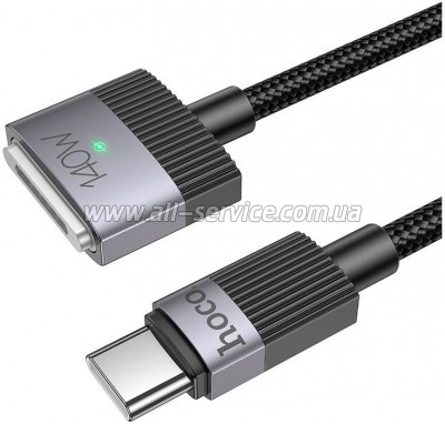 ������ �������� USB-C to Magsafe 3 1.0m black HOCO (6942007642088)