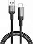 ���� ������ USB 2.0 AM to USB-C 1.0m 6A braided wire black ColorWay (CW-CBUC096-BK)