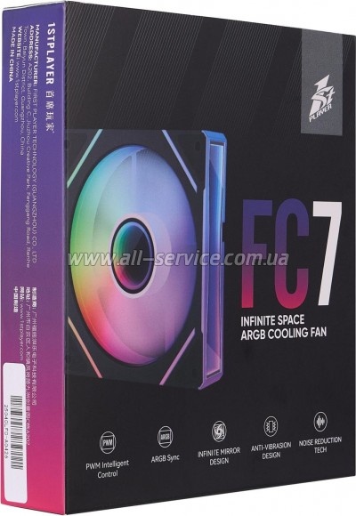    1stPlayer FC7 Black (FC7-BK-1IN1)