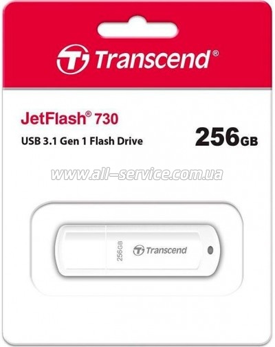 ������ Transcend 256GB JetFlash 730 White USB 3.1 (TS256GJF730)