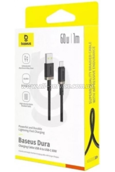���� ������ USB AM to USB-C 1.0m 60W black/gold Baseus (P10377802U01-00)