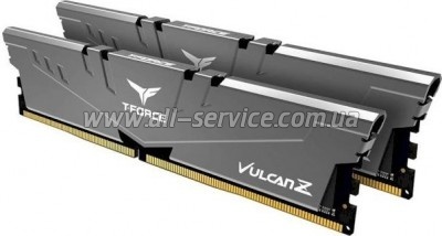     DDR4 16GB (2x8GB) 3200 MHz T-Force Vulcan Z Gray Team (TLZGD416G3200HC16CDC01)