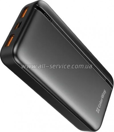 ������� ������������� ColorWay 20000mAh PD 22.5W Black (CW-PB200LPB4BK-PD)