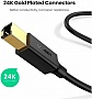 Кабель для принтера USB 2.0 AM/BM 2.0m black Ugreen (20847) Кабель для принтера USB 2.0 AM/BM 2.0m black Ugreen (20847)