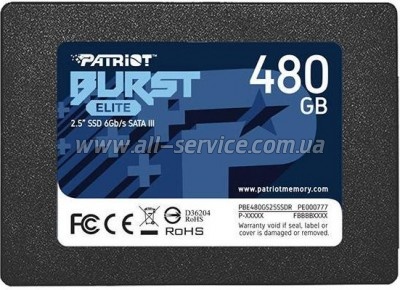 SSD  PATRIOT Burst Elite 480 GB (PBE480GS25SSDR)