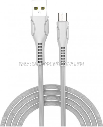 ���� ������ USB 2.0 AM to Micro 5P 1.0m line-drawing white ColorWay (CW-CBUM028-WH)