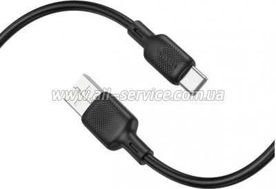 ���� ������ USB 2.0 AM to USB-C 1.0m silicone black BOROFONE (6941991115431)