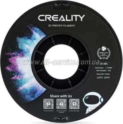 ������� ��� 3D-�������� Creality ABS 1��, 1.75��, white (3301020031)