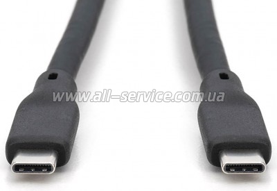 ���� ������ USB-C to USB-C 2.0m USB 4.0 Gen2 20G 240W 8K silicone black Digitus (AK-300344-020-S)