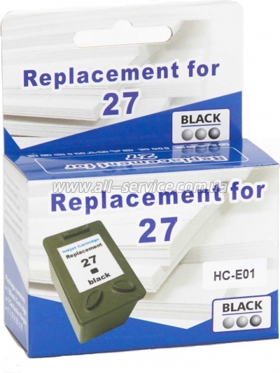 �������� MicroJet �27 HP DJ 3700/ 3800/ 3900 ������ C8727AE Black (HC-E01)