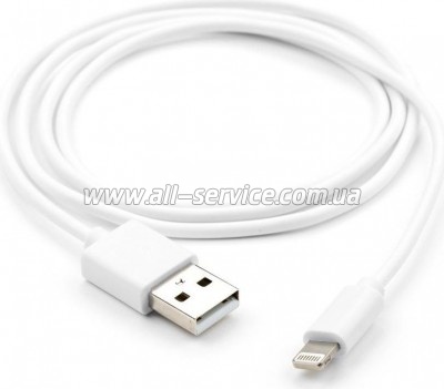 ���� ������ USB 2.0 AM to Lightning PVC 1m white Vinga (VCPDCL1W)