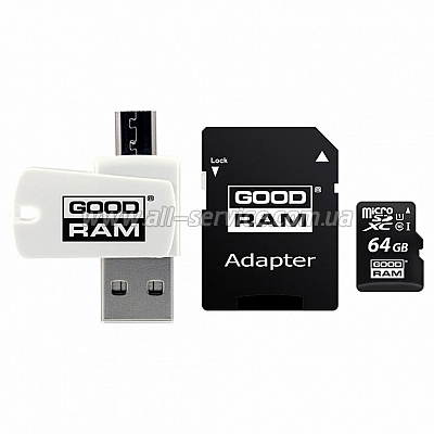   GOODRAM 64GB microSDXC class 10 UHS-I (M1A4-0640R12)