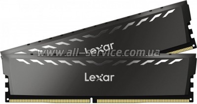     DDR4 16GB (2x8GB) 3200 MHz Thor Dark Gray Lexar (LD4BU008G-R3200GDXG)