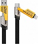 ���� ������ USB-C + USB-A to Lightning+USB-C 1.0m 65W X207 black WUW (6972573336524)
