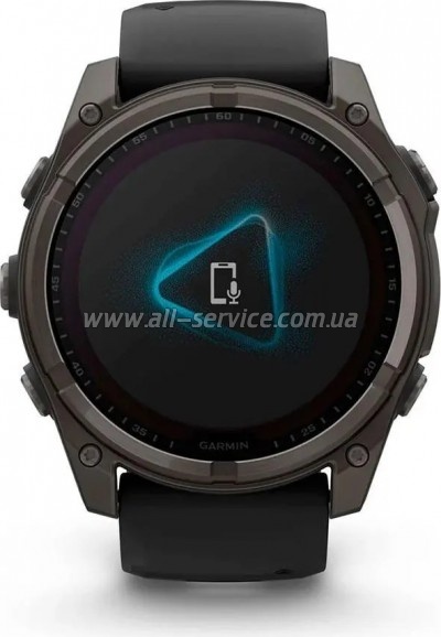�����-���� Garmin fenix 8 51mm,Saph Solar,CrbnGry Ti/Blk,Blk/PblGryBnd (010-02907-11)