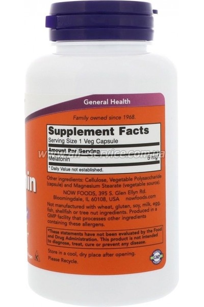  Now Foods , Melatonin, 5 , 60  (NF3555)