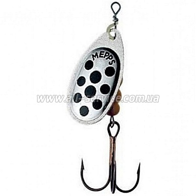 Блесна Mepps Aglia Decorees silver/black dots 9гр №4 (30124 004) Блесна Mepps Aglia Decorees silver/black dots 9гр №4 (30124 004)