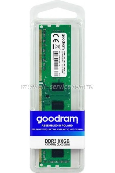     DDR3 8GB 1600 MHz Goodram (GR1600D364L11/8G)