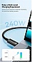 ���� ������ USB-C to USB-C 1.0m 240W Black Baseus (CAWJ040001)