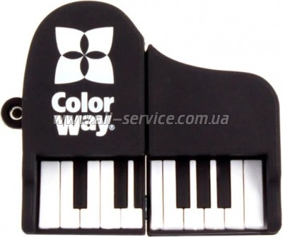 Флeшка ColorWay Piano 64GB 3.0 Black (CW-USBPO64) Флeшка ColorWay Piano 64GB 3.0 Black (CW-USBPO64)