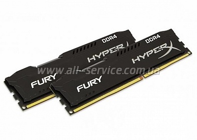 ������ 8GBx2 Kingston HyperX Fury DDR4 KIT 3200 CL17, Black (HX432C18FB2K2/16)