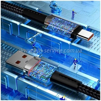 ���� ������ USB 2.0 AM to USB-C 3.0m 100W black Essager (EXC7A-CGC01-P)