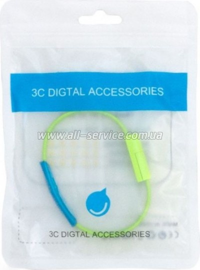 ���� ������ USB 2.0 AM to Micro 5P 0.2m ������� green Extradigital (KBU1782)