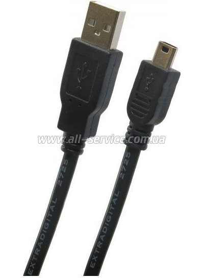 ���� ������ USB 2.0 AM to Mini 5P 1.5m Extradigital (KBU1628)