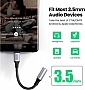 ������� USB-C to 3.5mm F 0.10m AV161 Ugreen (80154)