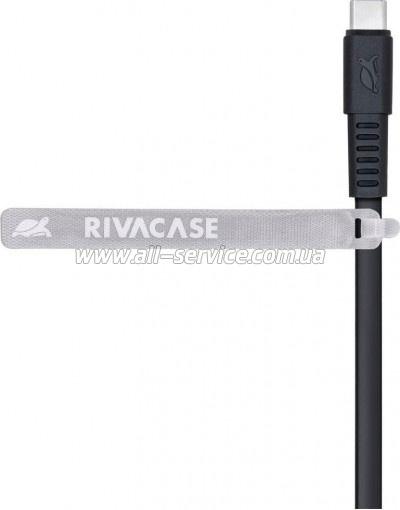 ���� ������ USB 2.0 AM to USB-C 1.2m black RivaCase (PS6002 BK12)
