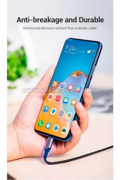 ���� ������ USB 2.0 AM to 2�USB-C M 1.0m 2.4� 480Mbps Aluminum Vention (CQOHF)